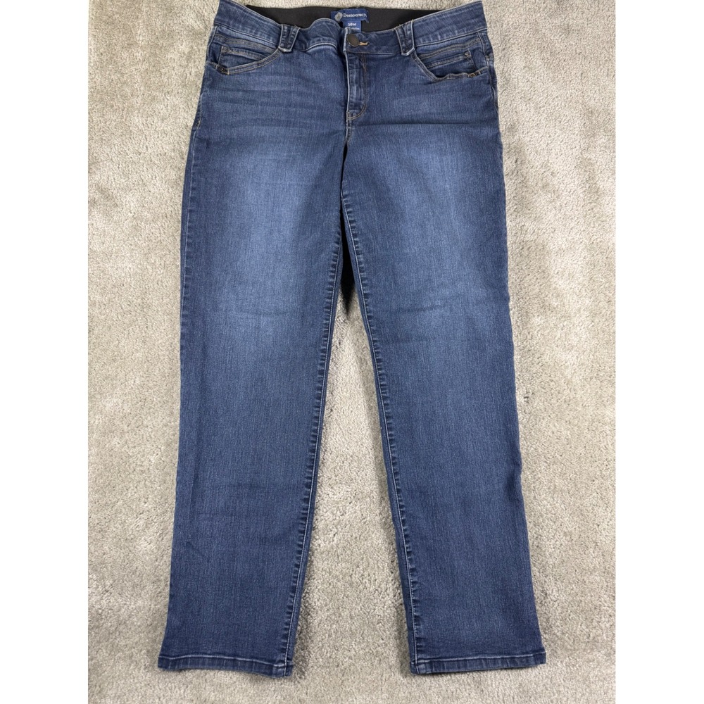 Democracy Ab solution Straight Leg Jeans Blue Medium Wash 16W WQ41560CD
